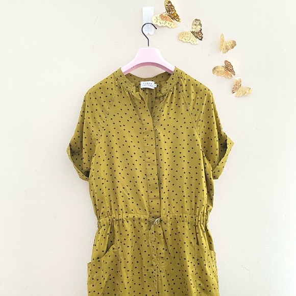 TANYA TAYLOR | Francis Green Silk Jumpsuit - Picture 2 of 9